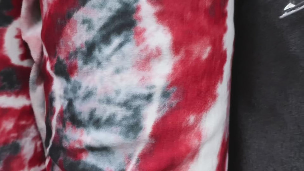 Tie-Dye Fleece Back Jersey - By the Yard