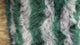 Faux Fur Fabric – Green & Gray Stripe(#FF02) by Yard
