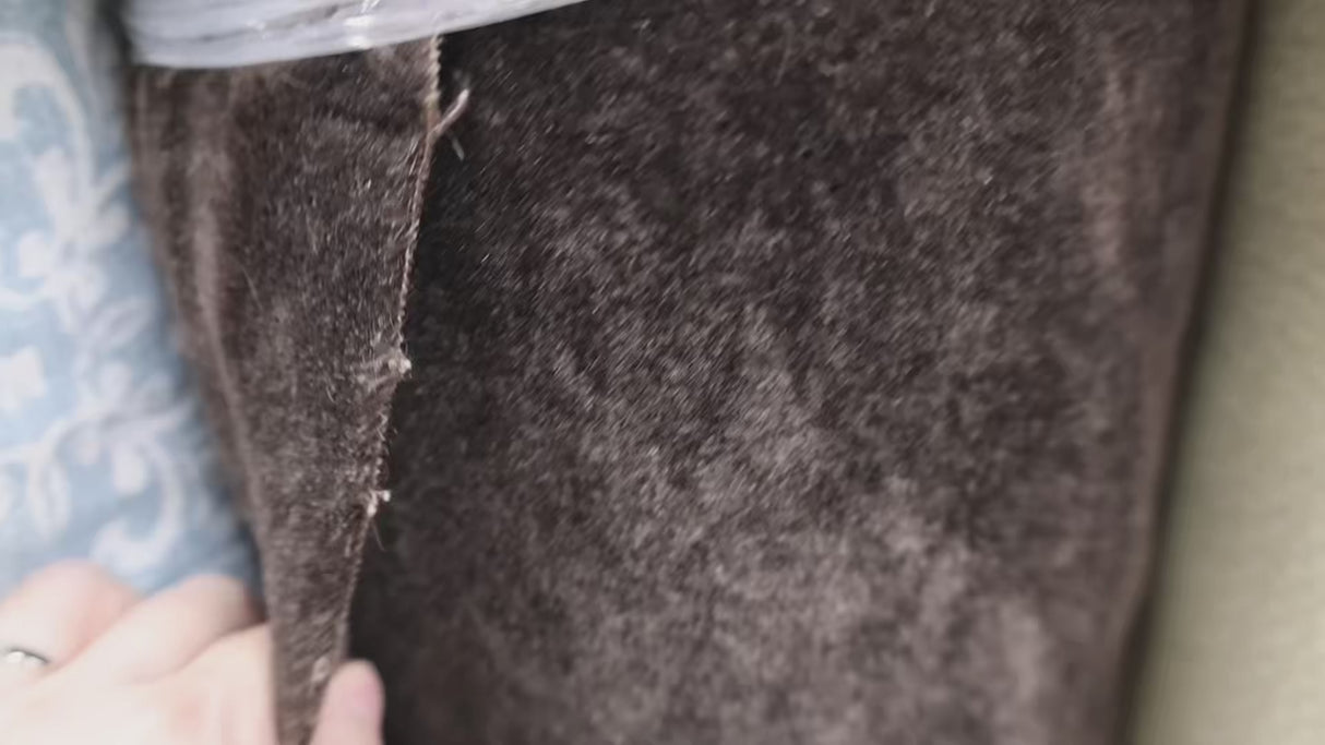 Luxury Upholstery Velvet – Dark Brown(#UH12-02)By Yard