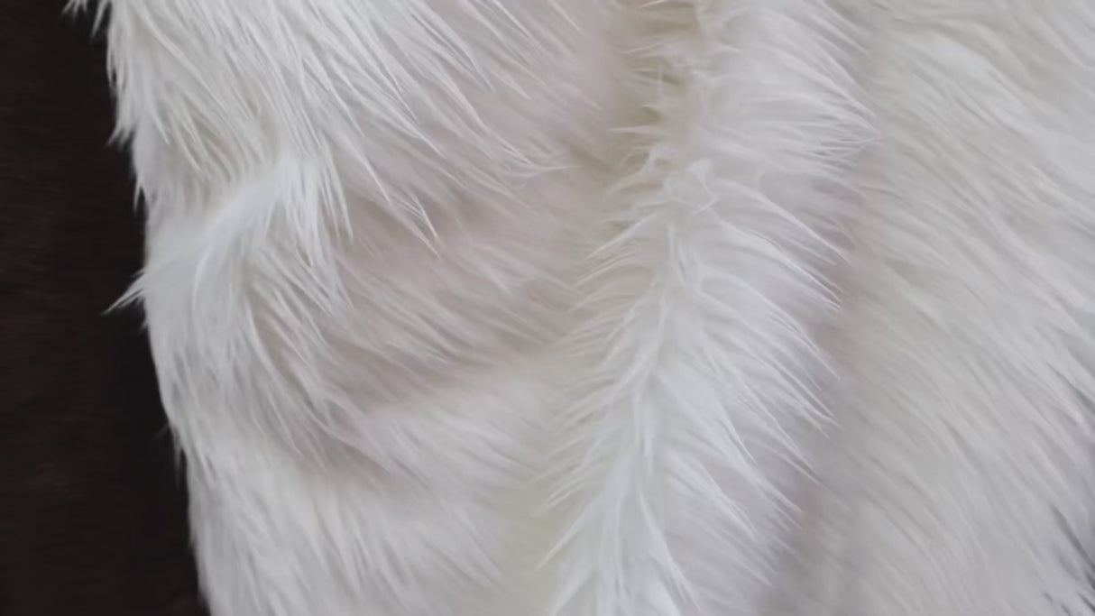 Faux Fur Fabric - White (#FF08) By the Yard