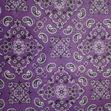 Cotton-Blend Fabric, Paisley-Bandana Motif Pattern(7 Colors) - By the Yard