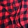 Plaid Double Brushed Poly Spandex Jersey Knit Fabric (5 Colors) – By the Yard