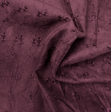 Suede Fabric, Embroidered Faux(3 Colors)  – By the Yard