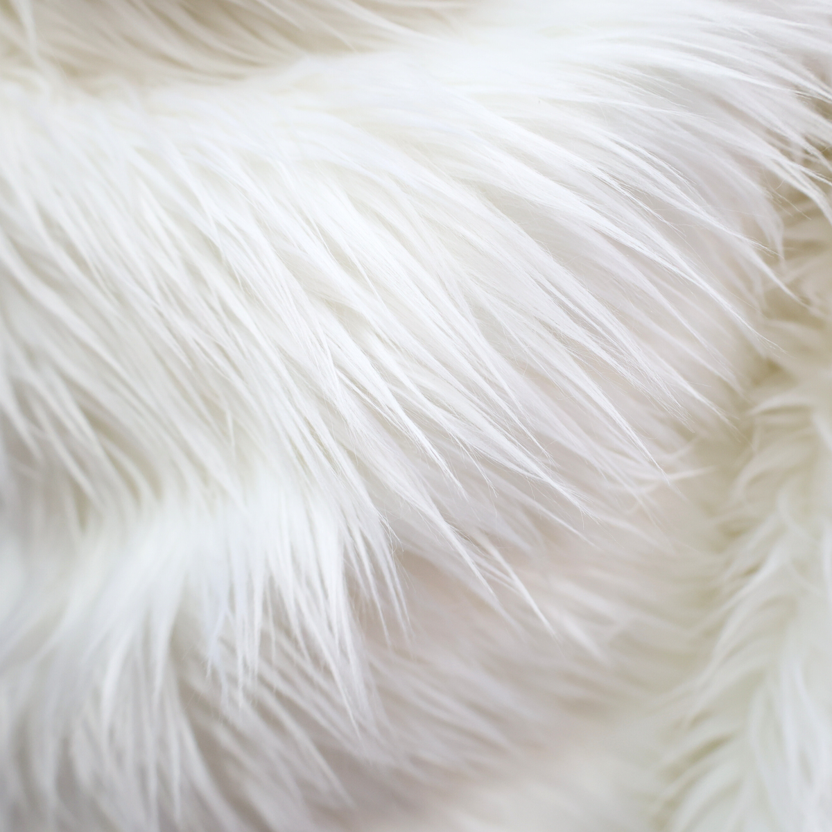 Faux Fur Fabric - White (#FF08) By the Yard