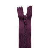 Plastic Normal Zippers: 18", Closed-End, All-Purpose, PURPLE Shade