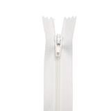 Plastic Normal Zippers: 24", Closed-End, All-Purpose, BLACK & WHITE